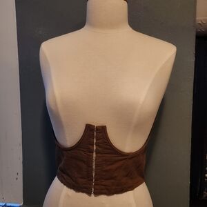 Princess Polly Chocolate Brown Corset Waist Cincher